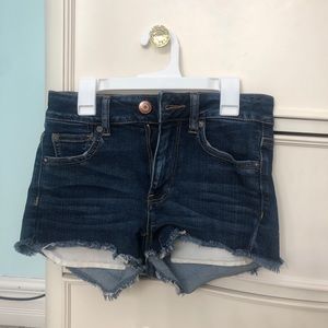 American Eagle High Rise Shortie Shorts